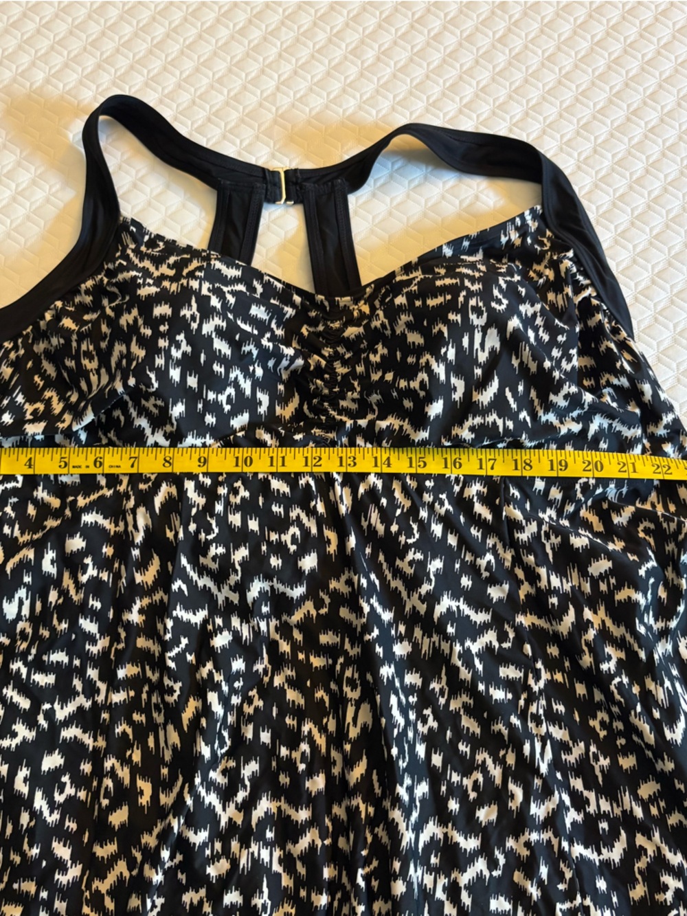 Avenue Black‎ and White Printed one Piece Swim Dress - Picture 11 of 11